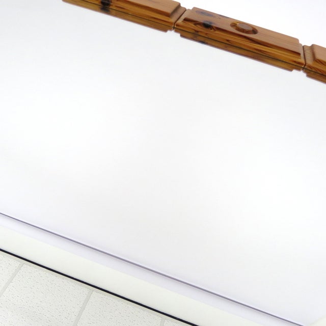 Swedish Pine Mirror, 1970s For Sale - Image 6 of 8