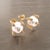 Diamond Large Akoya Pearl Earrings 14k Gold 9.25 mm Certified For Sale - Image 11 of 14
