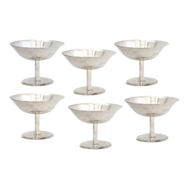WMF Hotelware Silverplate Stemmed Glasses, Set of 6 For Sale