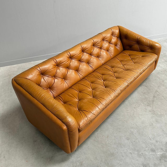 Animal Skin Vintage Three-Seater C610 Sofa by Geoffrey Harcourt for Artifort, 1970s For Sale - Image 7 of 13