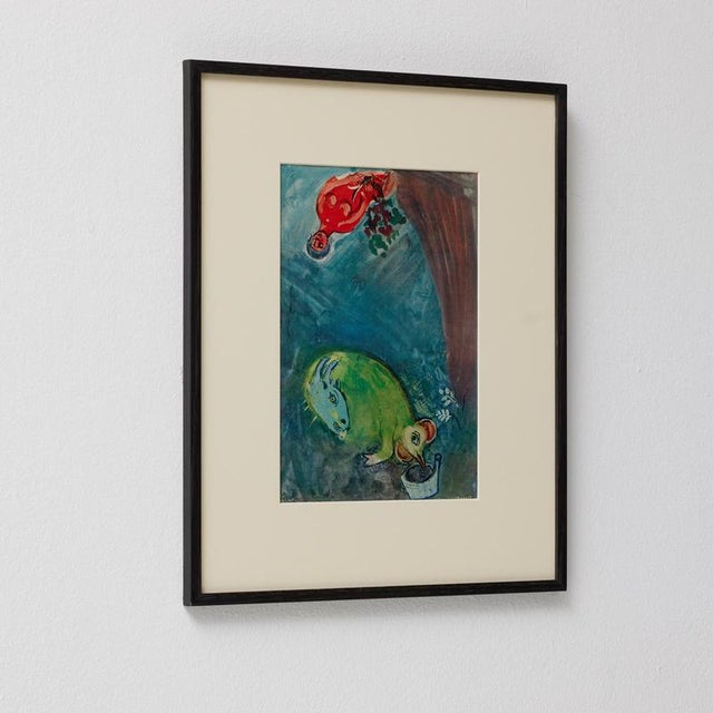 Marc Chagall, Editions du Chêne Print, 1947, Color Cliche, Framed For Sale - Image 4 of 14