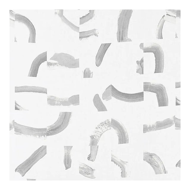 Sample - Schumacher X Caroline Z. Hurley Sepiessa Fabric in Stone For Sale