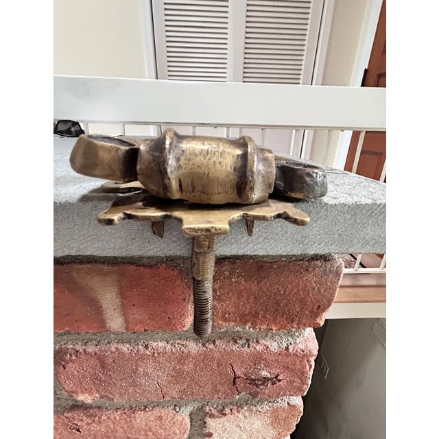 Antique Turkish Solid Brass Knocker For Sale In New York - Image 6 of 6