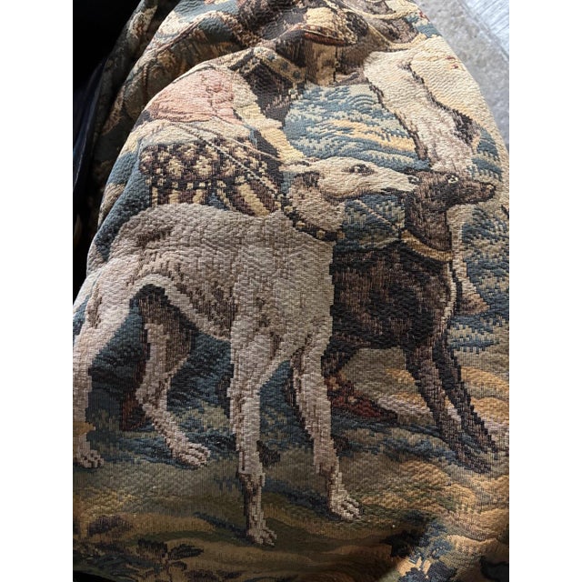 A striking large-scale&nbsp;French Jacquard-woven tapestry, Chasse à Courre de Detti (The Hunting Party), after Italian...