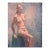 Blonde Nude Leaning on a Stool in Oil on Canvas by George Wishon For Sale