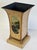Vintage hand-painted French style tole tinware cachepot urn style vase designed by Jeanne Reed in Williamsburg, Virginia....