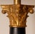 1990s Vintage Italian Table Lamps Corinthian Column Lamps Black Gold Wood Hand Carved - A Pair For Sale - Image 5 of 9