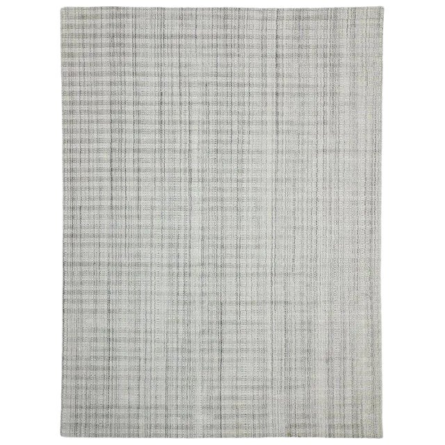Transitional Gray Area Rug - 8′11″ × 12′1″ For Sale