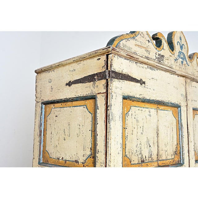 Spanish 18th Century Polychrome Painted Cabinet For Sale - Image 10 of 11