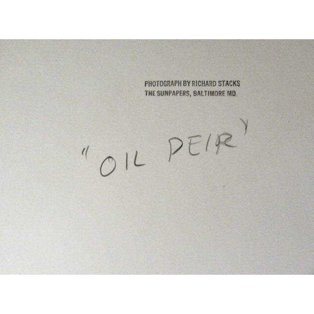 Mid 20th Century Richard Stacks Oil Peir (Pier) C.1960 Photography For Sale - Image 5 of 5