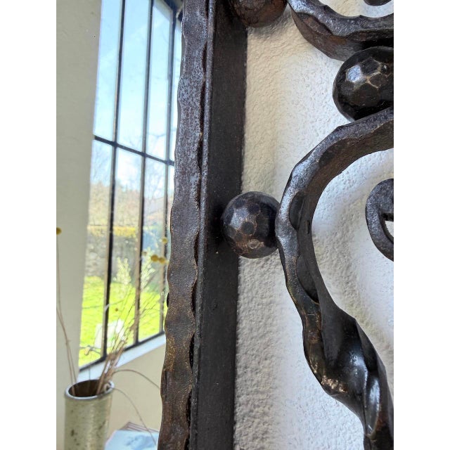 Brutalist Wrought Iron Mirror, 1940s For Sale - Image 18 of 18