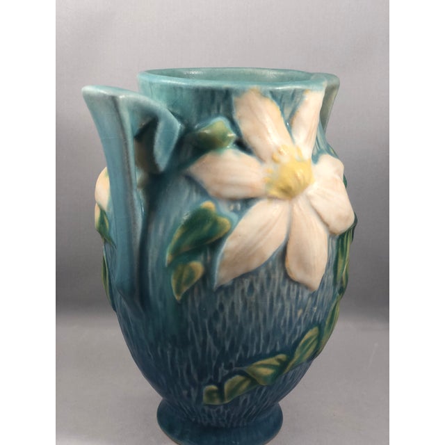 Antique Roseville Clematis Pattern Pottery Vase Chairish