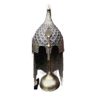 Hand-Chased Ottoman Helmet For Sale