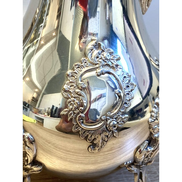 Louis XV Style Rocaille Silver Metal Coffee Pot, 1890s For Sale - Image 6 of 15