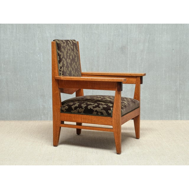 Art Deco Armchairs in Oak and Macassar from Anton Lucas, Netherlands, 1925, Set of 2 For Sale - Image 6 of 15