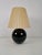 Black Black Opaline Glass Spherical Table Lamp in the style of Jacques Adnet, 1950s For Sale - Image 8 of 10