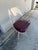 Burgundy Vintage Hollywood Regency Sculptural Lucite Swivel Dining Chairs With Burgundy Seats – Set of 4 For Sale - Image 8 of 12
