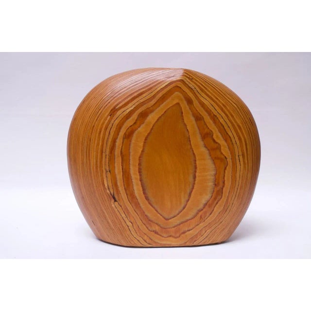 Large Modernist Organic-Form Hardwood Vase by Dick Shanley For Sale In New York - Image 6 of 13
