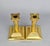 Neoclassical Antique English Brass Corinthian Column Candlestick Holders Set of 2 For Sale - Image 3 of 7