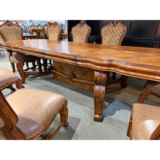 Contemporary Aico Amini "Tuscano" Dining Set With Eight Chairs For Sale - Image 3 of 9