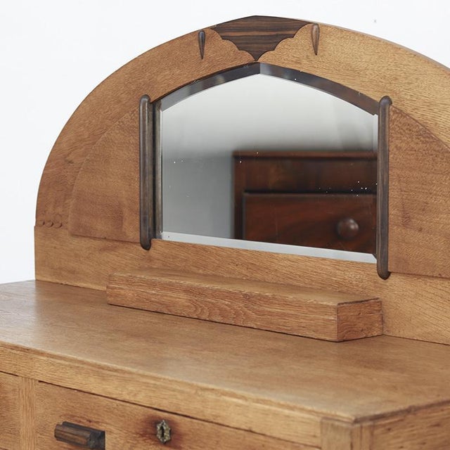 Antique Oak Art-Deco Dresser For Sale - Image 3 of 13