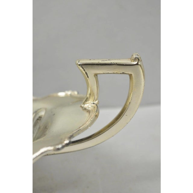 Metal Vintage Fb Rogers Victorian Silver Plated Scalloped Centerpiece Fruit Bowl For Sale - Image 7 of 16