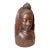 1940s Hand Carved Balinese Indonesian Bali Lady Bust Wood Carving Sculpture For Sale