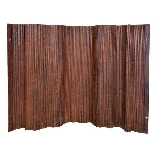 Mid-Century Modern French Folding Wood Room Divider by Baumann Fils & Cie, 1952 For Sale