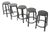Alvar Aalto Artek Counter Stool 64 Black Birch Total of 5 For Sale
