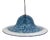 Neverrino Pendant Lamp in Blue Murano Glass by Gae Aulenti for Vistosi, Italy, 1970s For Sale