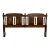 Vintage King Size Oak Panel and Spindle Headboard For Sale
