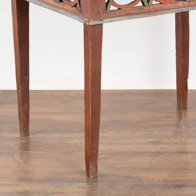 Original Red Painted Side Table From Sweden, Circa 1820 For Sale - Image 6 of 10