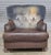 Store Item: Baker Brown Leather & Blue Suede Club Armchair Lounge Armchair Description: From the Milling Road Collection....