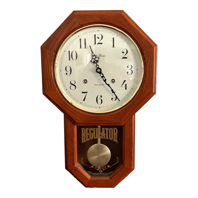 Vintage Seth Thomas Regulator Wall Clock | Westminster Chime For Sale