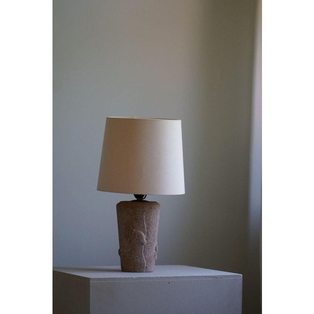 Vintage French Modern Table Lamp in Stone with Elephant Motifs, 1970s For Sale - Image 13 of 16