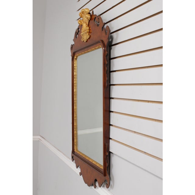 Age: Approx. 20 Years Old Details: Prince of Wales Style Gilt Gold Accents Beveled Glass Fine Carved Details High Quality...