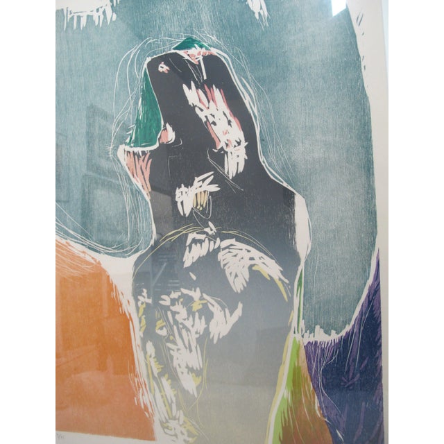 Asger Jorn (Danish, 1914-1973) signed limited edition print, titled 'The Future of the Past'. The evocative abstract...