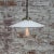 French White Opaline Glass and Brass Pendant Lamp For Sale - Image 6 of 7