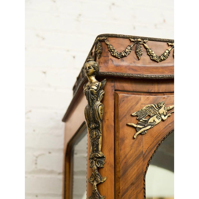 Late 19th Century Georgian Art Deco Glass Display Curio For Sale - Image 9 of 12