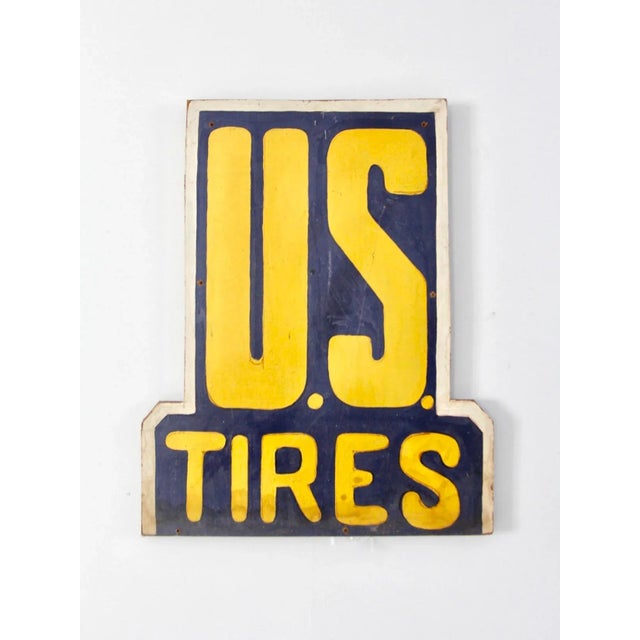Vintage Us Tires Sign For Sale - Image 6 of 12