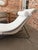 Great chaise in all-weather resin wicker on top of a steel base in a matte black finish. Contoured cushion is upholstered...