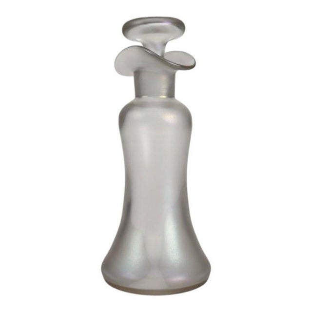 Steuben Glass Antique Steuben Verra De Soie Glass Decanter C1920 For Sale - Image 4 of 11