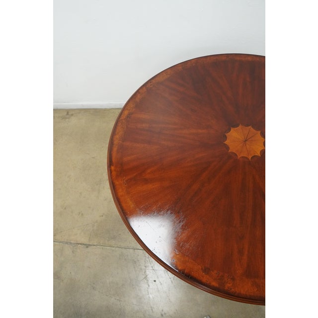 Round Traditional Pedestal Dining Table For Sale - Image 13 of 14