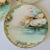 Ceramic Rare Hand-Painted Bavarian Seashell Dessert Set, Signed Artist Porcelain Plates & Serving Bowl For Sale - Image 7 of 10