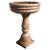21st Century Freestanding Holy Water Font in Giallo Reale Marble For Sale - Image 6 of 6