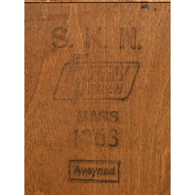 Brown Scandinavian Filing Cabinet with Vertical Shutter, 1963 For Sale - Image 8 of 11