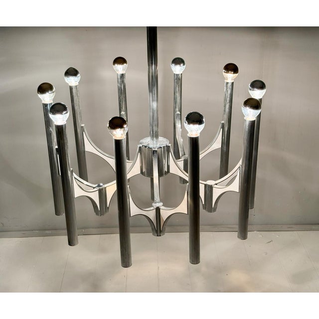 Mid-Century Chandelier by Gaetano Sciolari, Italy, 1960s For Sale - Image 16 of 18