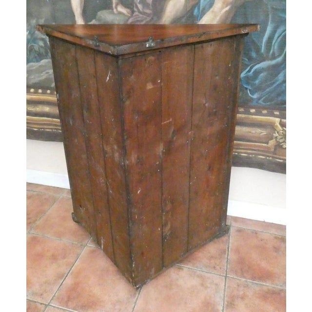 Antique Victorian Gothic Revival Oak Wall-Hanging Corner Cupboard, 1840 For Sale - Image 16 of 18
