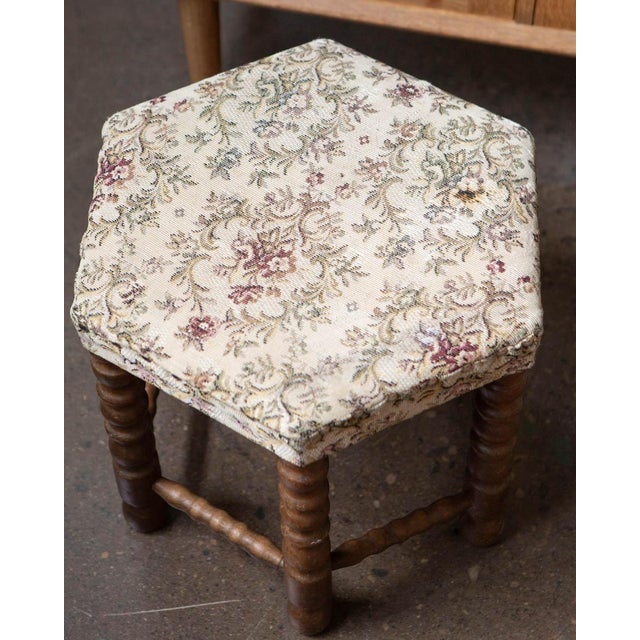 Mid-Century Modern Scandinavian Beech Bobbin Stool — 1950s For Sale - Image 3 of 7