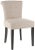 Modern 21''H Kd Side Chairs With Silver Nailheads in True Taupe & Espresso - a Pair For Sale - Image 3 of 9